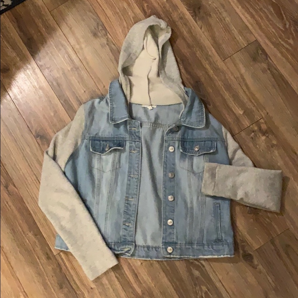 Maurices hooded Denim jacket
